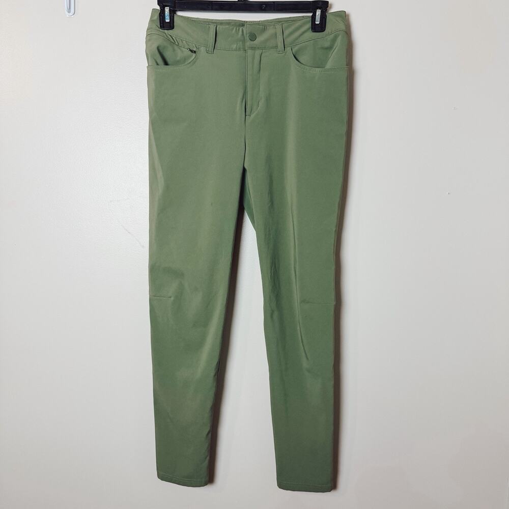 Columbia Kids Zip Off Convertible Pants Size L 10/12 Army Green Hiking Outdoor